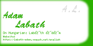 adam labath business card